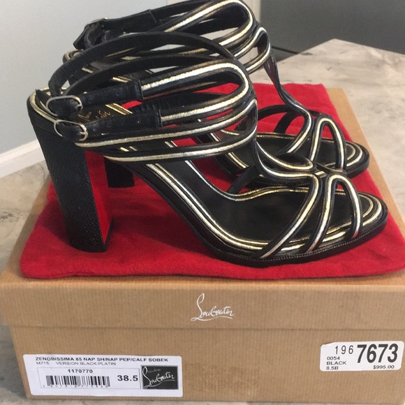 Christian Louboutin Zenobissima Block-Heel Sandal - Picture 3 of 16